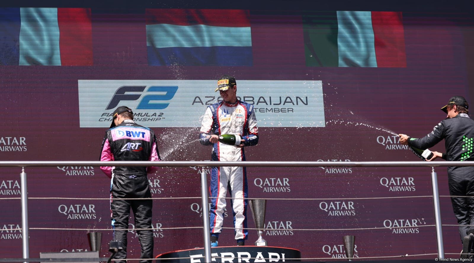 Baku hosts awarding ceremony of winners of main Formula 2 team races (PHOTO)