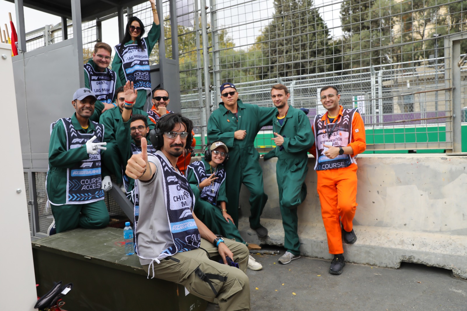 Green post returns to Azerbaijan Formula 1 Grand Prix platform (PHOTO)