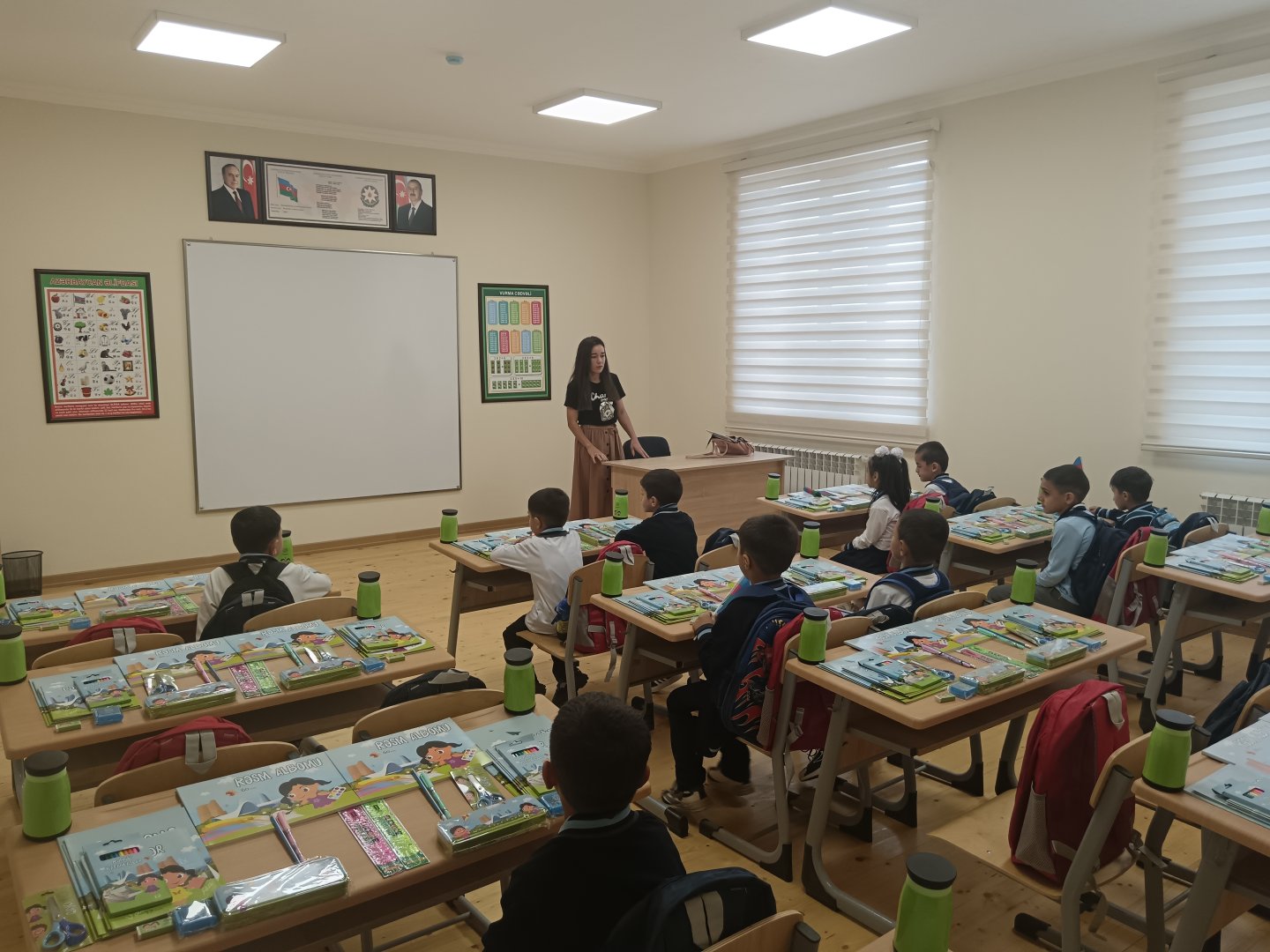 Heydar Aliyev Foundation opens school in Aranli village of Azerbaijan's Imishli (PHOTO/VIDEO)