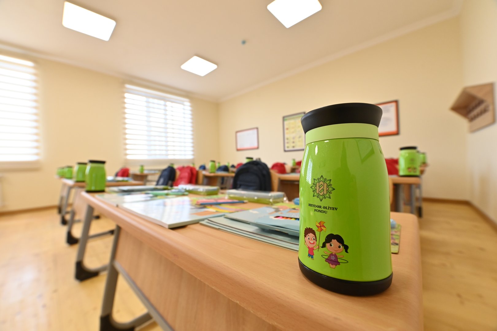 Heydar Aliyev Foundation opens school in Aranli village of Azerbaijan's Imishli (PHOTO/VIDEO)