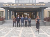 Heydar Aliyev Foundation opens school in Aranli village of Azerbaijan's Imishli (PHOTO/VIDEO)