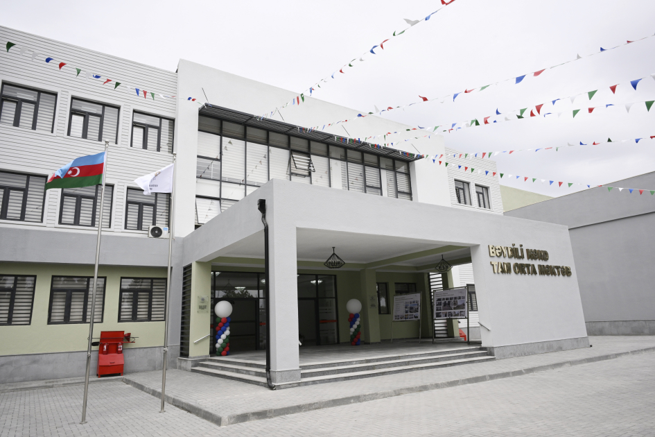 Vice-President of Heydar Aliyev Foundation Leyla Aliyeva attends Bilasuvar school opening ceremony (PHOTO)