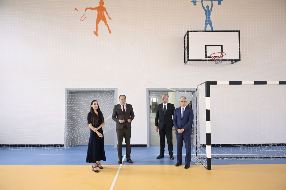 Vice-President of Heydar Aliyev Foundation Leyla Aliyeva attends Bilasuvar school opening ceremony (PHOTO)