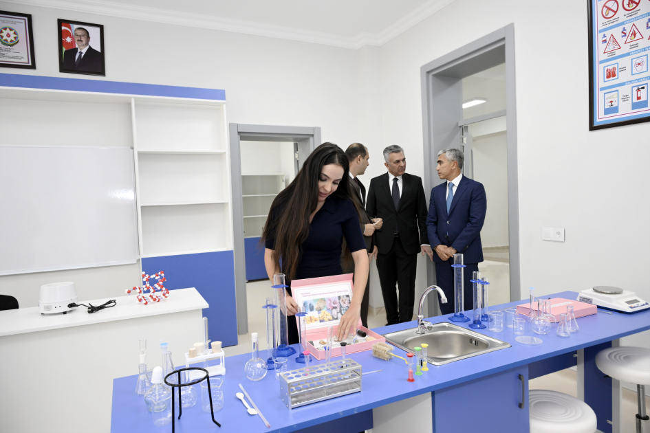Vice-President of Heydar Aliyev Foundation Leyla Aliyeva attends Bilasuvar school opening ceremony (PHOTO)