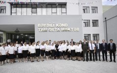 Vice-President of Heydar Aliyev Foundation Leyla Aliyeva attends Bilasuvar school opening ceremony (PHOTO)