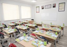 Vice-President of Heydar Aliyev Foundation Leyla Aliyeva attends Bilasuvar school opening ceremony (PHOTO)