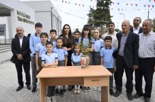 Vice-President of Heydar Aliyev Foundation Leyla Aliyeva attends Bilasuvar school opening ceremony (PHOTO)