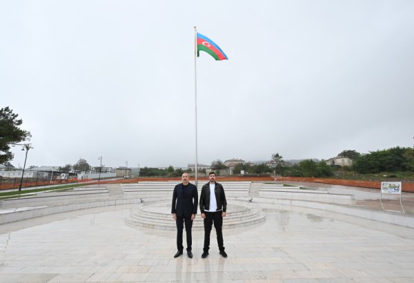 President Ilham Aliyev attends inauguration of Flag Square in Shusha (VIDEO/PHOTO)