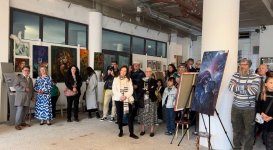 Azerbaijani artists exhibit their works in Germany (PHOTO)