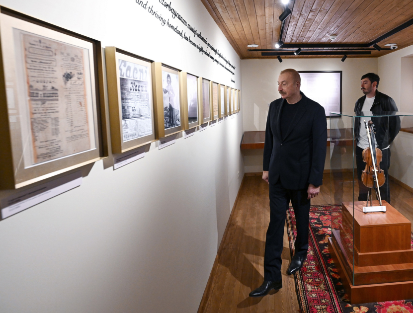 President Ilham Aliyev attends reopening of Uzeyir Hajibeyli's house-museum in Shusha (PHOTO/VIDEO)