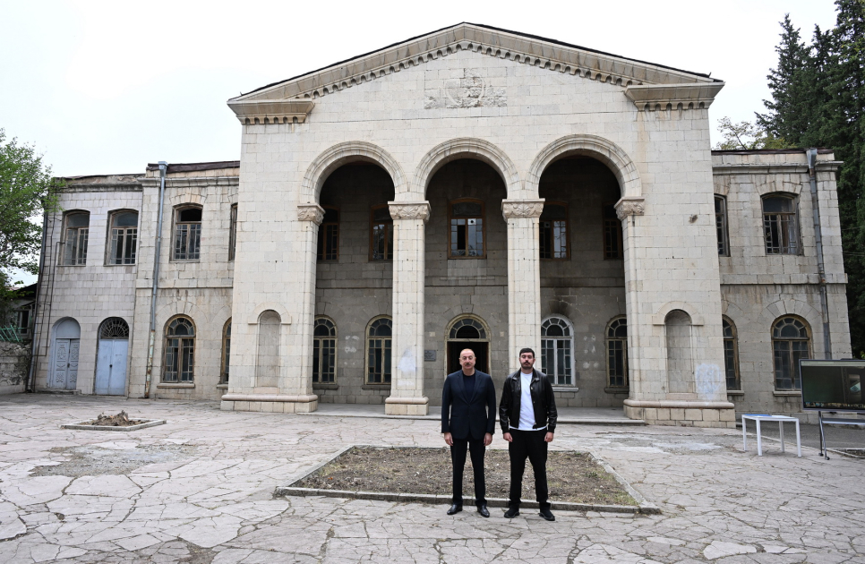 President Ilham Aliyev reviews planned work for Khankendi State Drama Theatre (PHOTO/VIDEO)