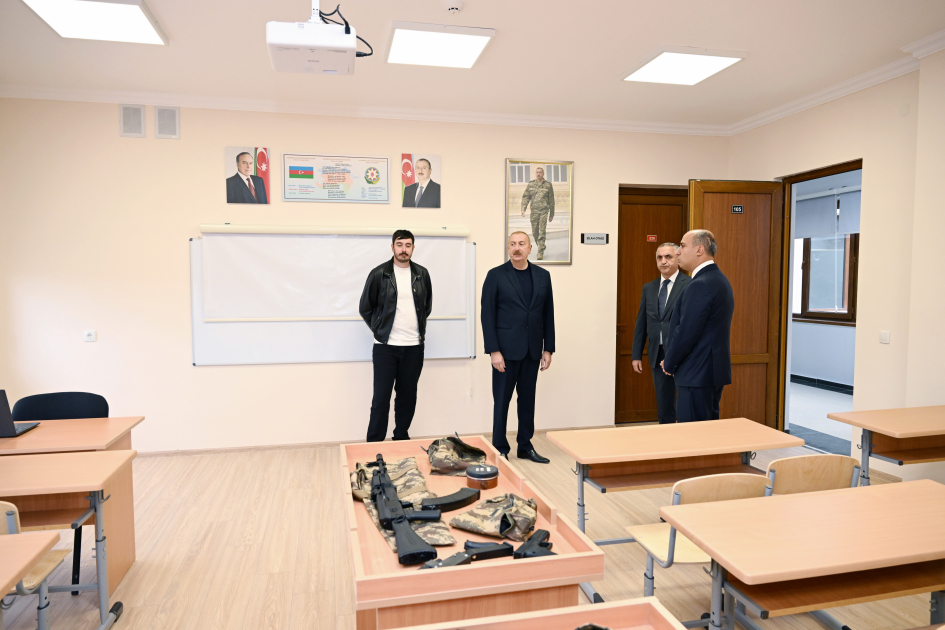 President Ilham Aliyev attends reopening of Nizami Ganjavi Secondary School in Khankendi (PHOTO/VIDEO)