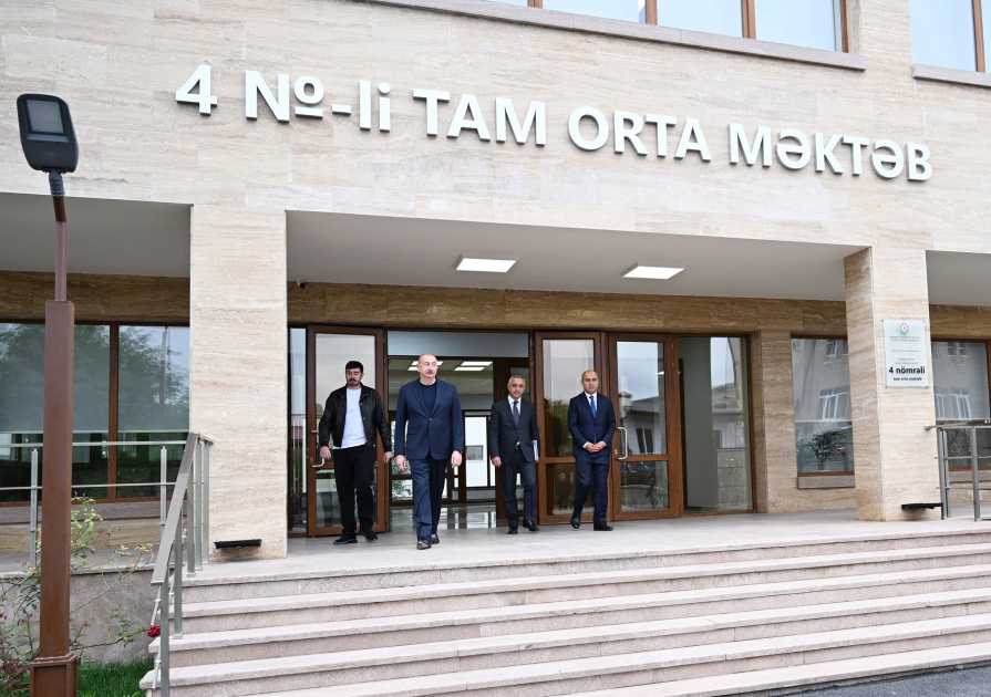 President Ilham Aliyev attends reopening of Nizami Ganjavi Secondary School in Khankendi (PHOTO/VIDEO)
