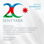 First VP Mehriban Aliyeva makes post on September 20 - Day of State Sovereignty of Azerbaijan (PHOTO)