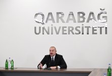 President Ilham Aliyev attends inauguration of renovated Garabagh University (PHOTO/VIDEO)