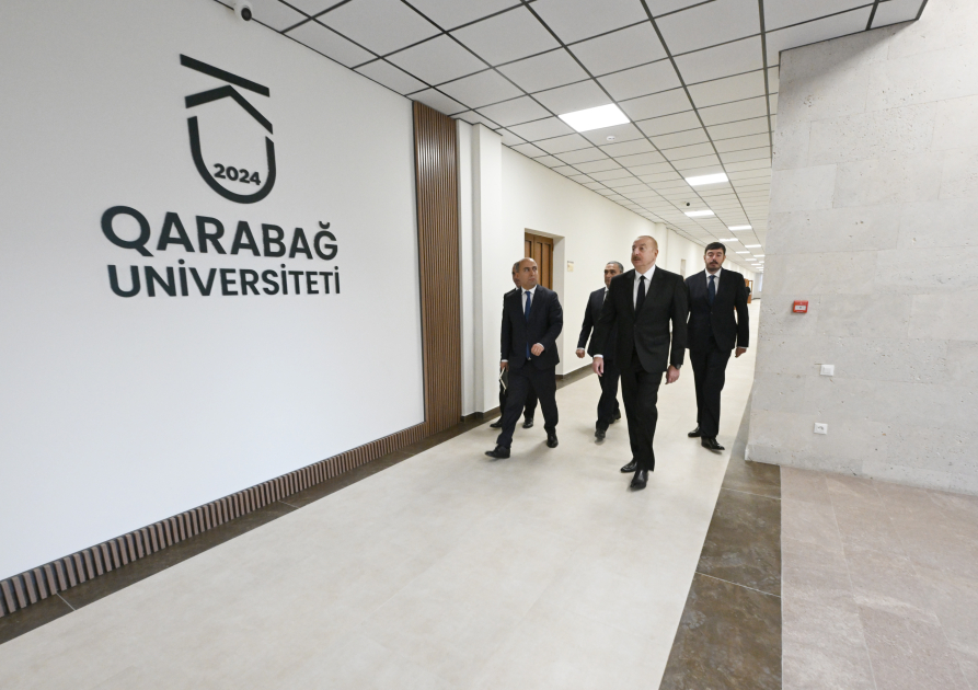 President Ilham Aliyev attends inauguration of renovated Garabagh University (PHOTO/VIDEO)