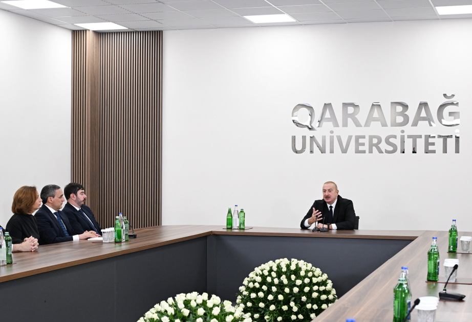 President Ilham Aliyev attends inauguration of renovated Garabagh University (PHOTO/VIDEO)