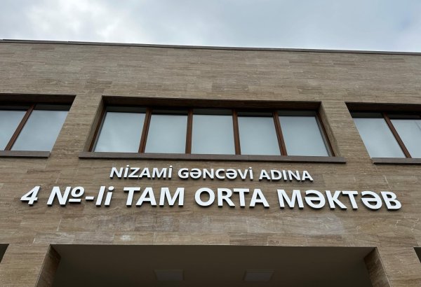 Azerbaijan airs newly opened school's view in Khankendi city (PHOTO)