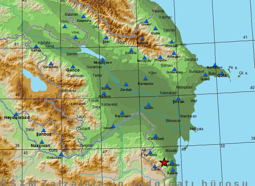 Earthquake hits Azerbaijan