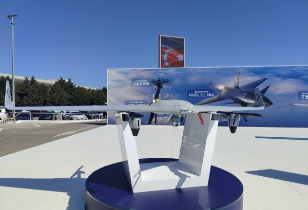 Türkiye's Bayraktar Akıncı UAV decks out at ADEX exhibition in Azerbaijan's Baku (PHOTO)