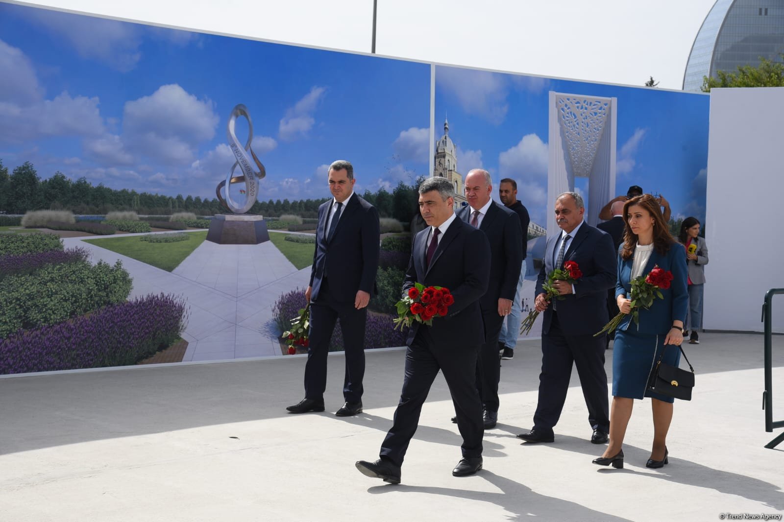 State and government officials, MPs pay visit to Victory Park under construction in Azerbaijan's Baku (PHOTO)