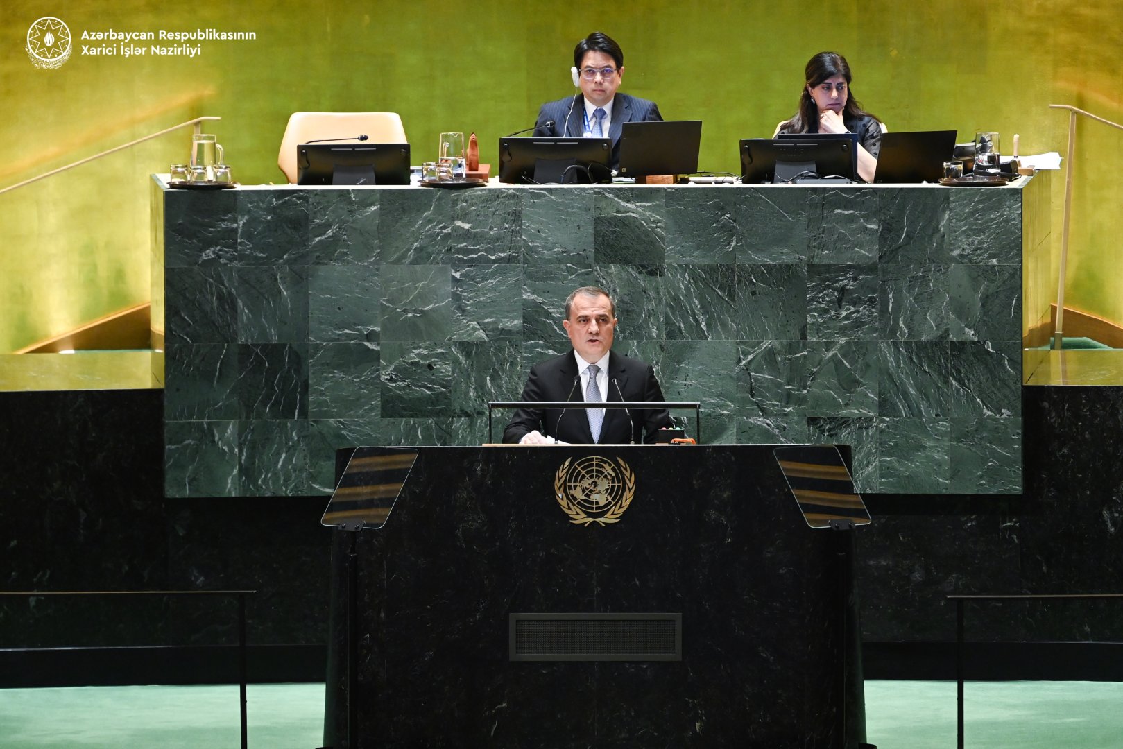 Azerbaijan’s FM delivers speech during General Debate of 79th session of UUN General Assembly (PHOTO)