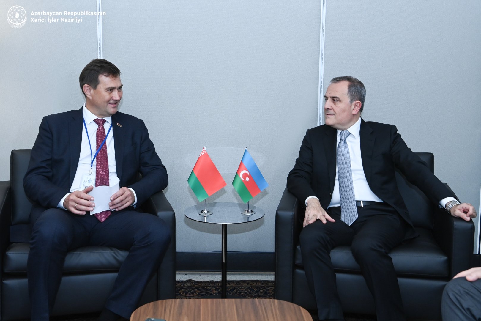 Azerbaijan, Belarus FMs discuss various aspects of strategic partnership relations (PHOTO)