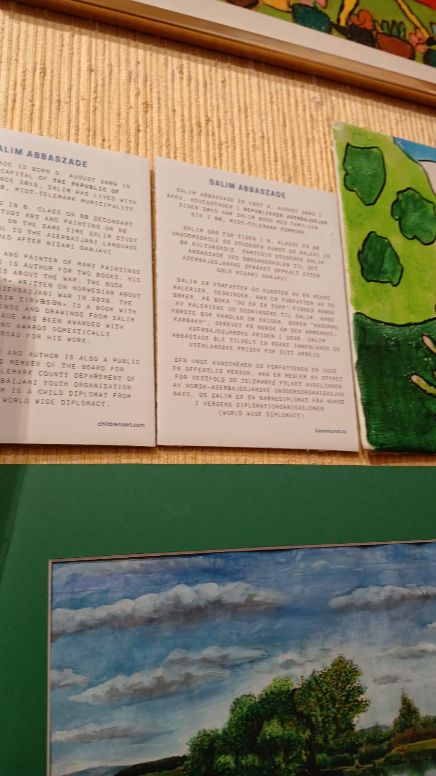 Young Azerbaijani artist's work "Kharibulbul" displayed at Norwegian museum  (PHOTO)