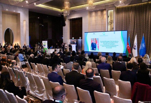 First day of International Baku Forum of Ombudsmen on Climate Change and Human Rights wraps up in Azerbaijan (PHOTO)
