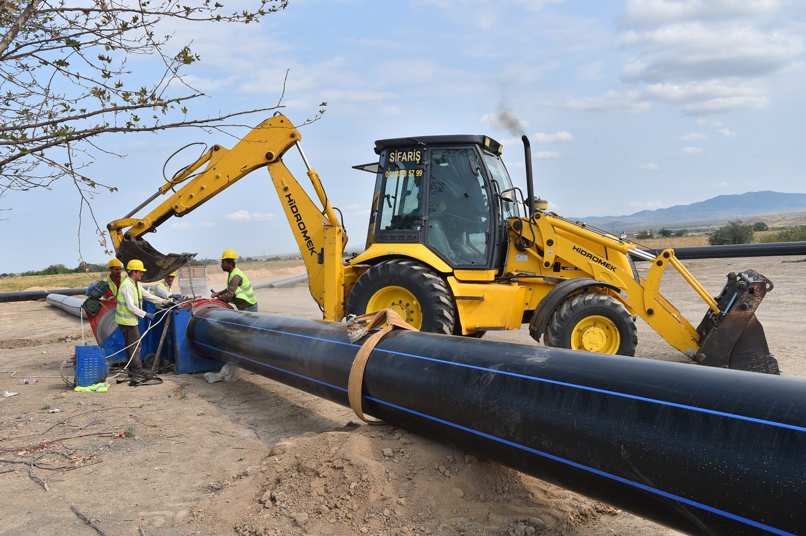 Azerbaijan building several large reservoirs in its liberated Aghdam (PHOTO/VIDEO)