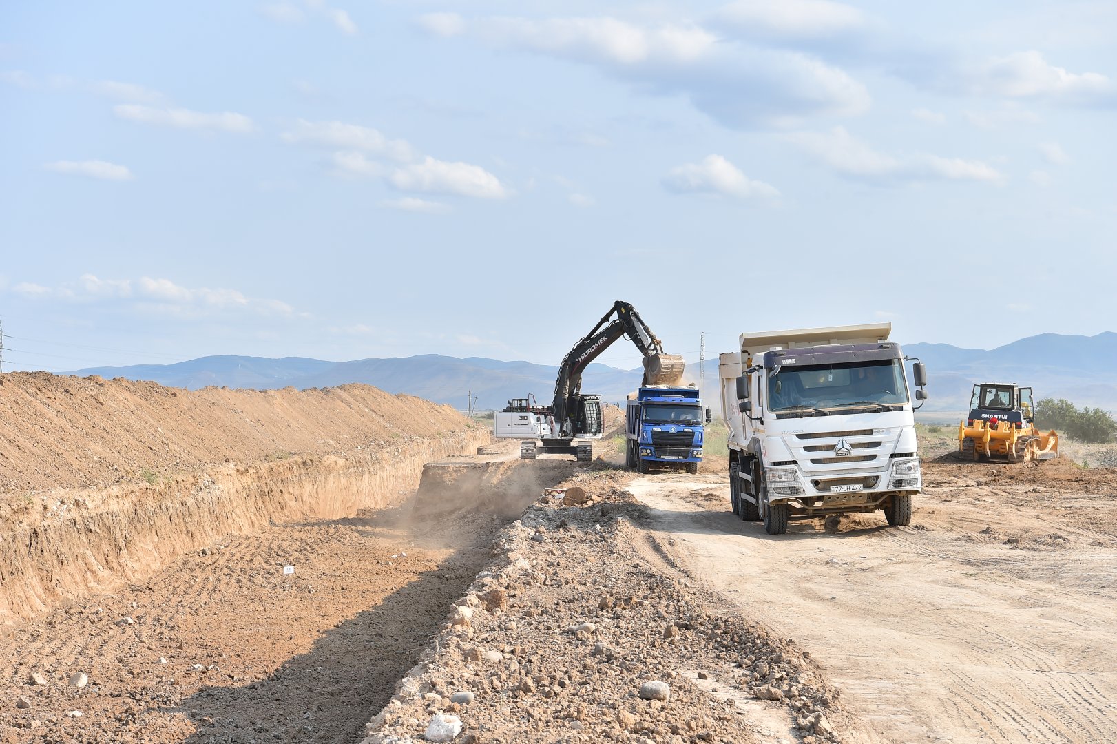Azerbaijan building several large reservoirs in its liberated Aghdam (PHOTO/VIDEO)