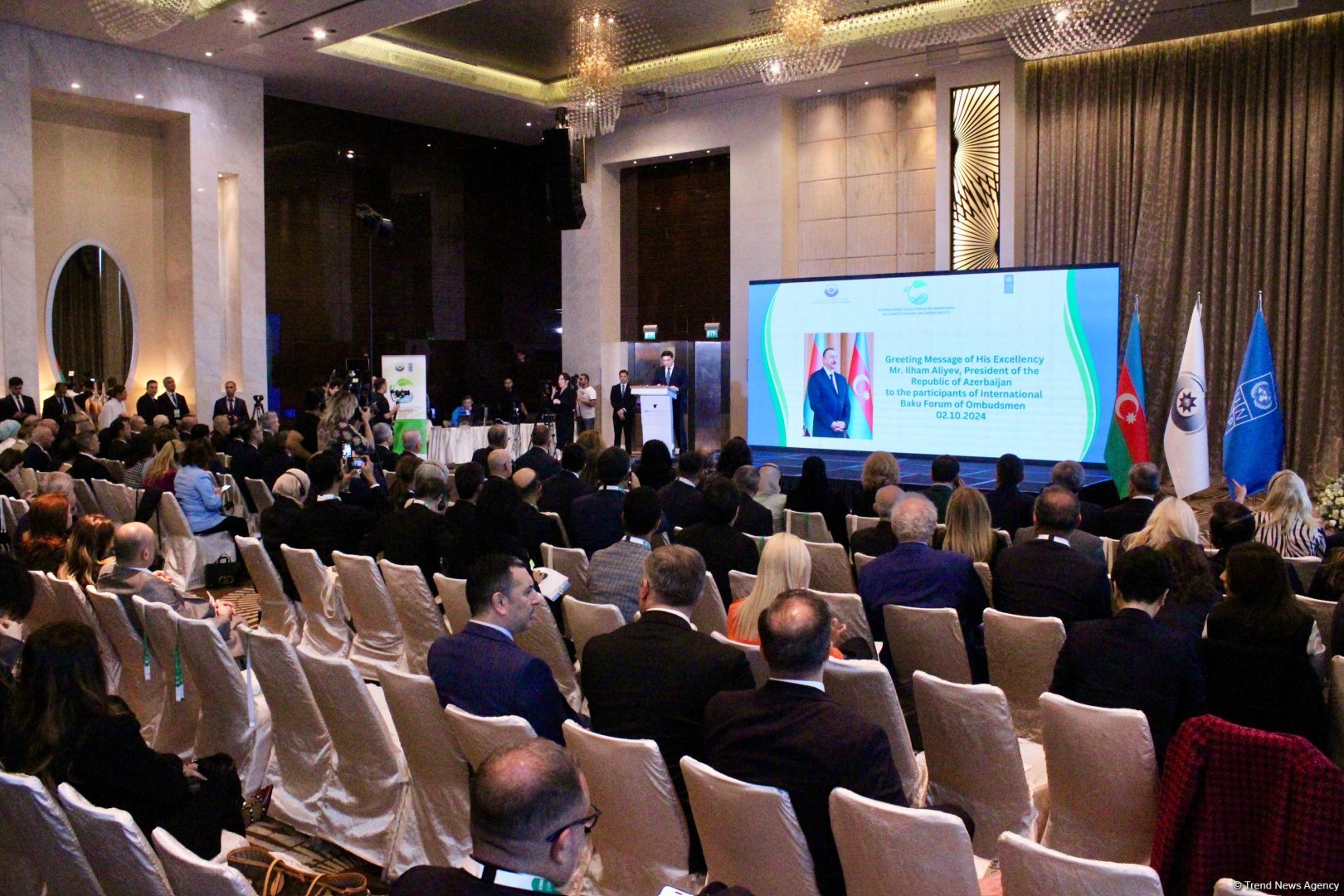 First day of International Baku Forum of Ombudsmen on Climate Change and Human Rights wraps up in Azerbaijan (PHOTO)