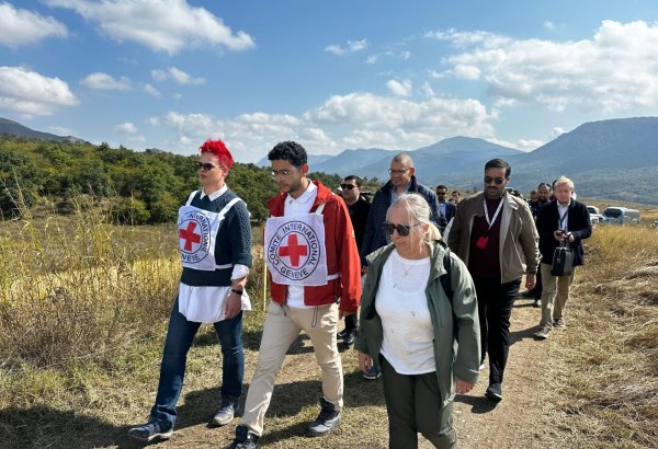 Missing people conference parties observe demining in Azerbaijan's Aghdara (PHOTO) (VİDEO)