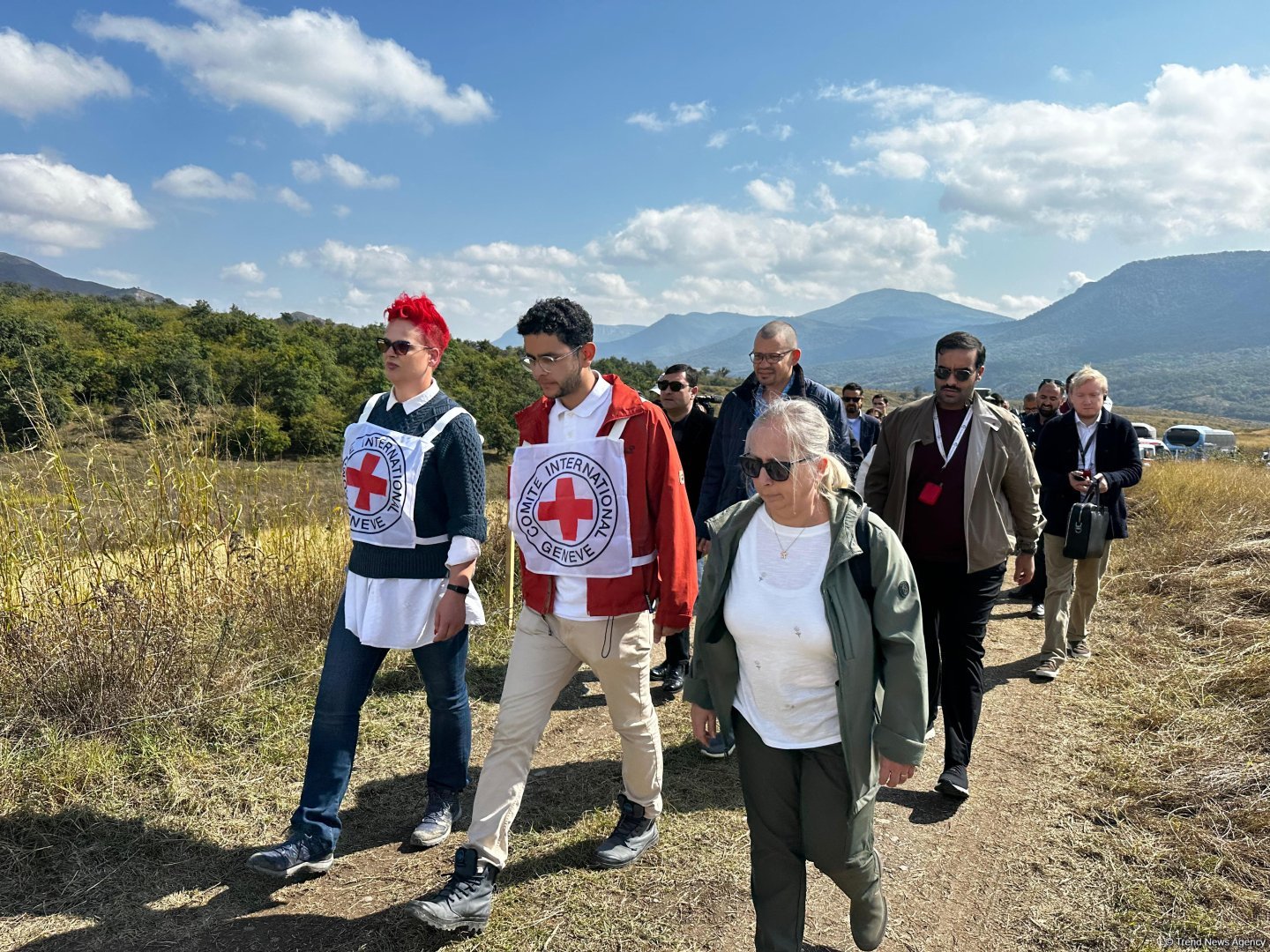 Missing people conference parties observe demining in Azerbaijan's Aghdara (PHOTO) (VİDEO)