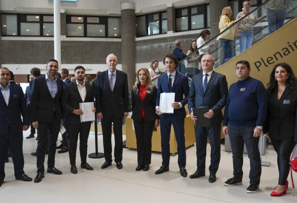 Azerbaijani community conveys Dutch Parliament on Karabakh realities (PHOTO)