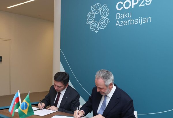 Azerbaijan, Brazil sign memorandum on climate partnership (PHOTO)