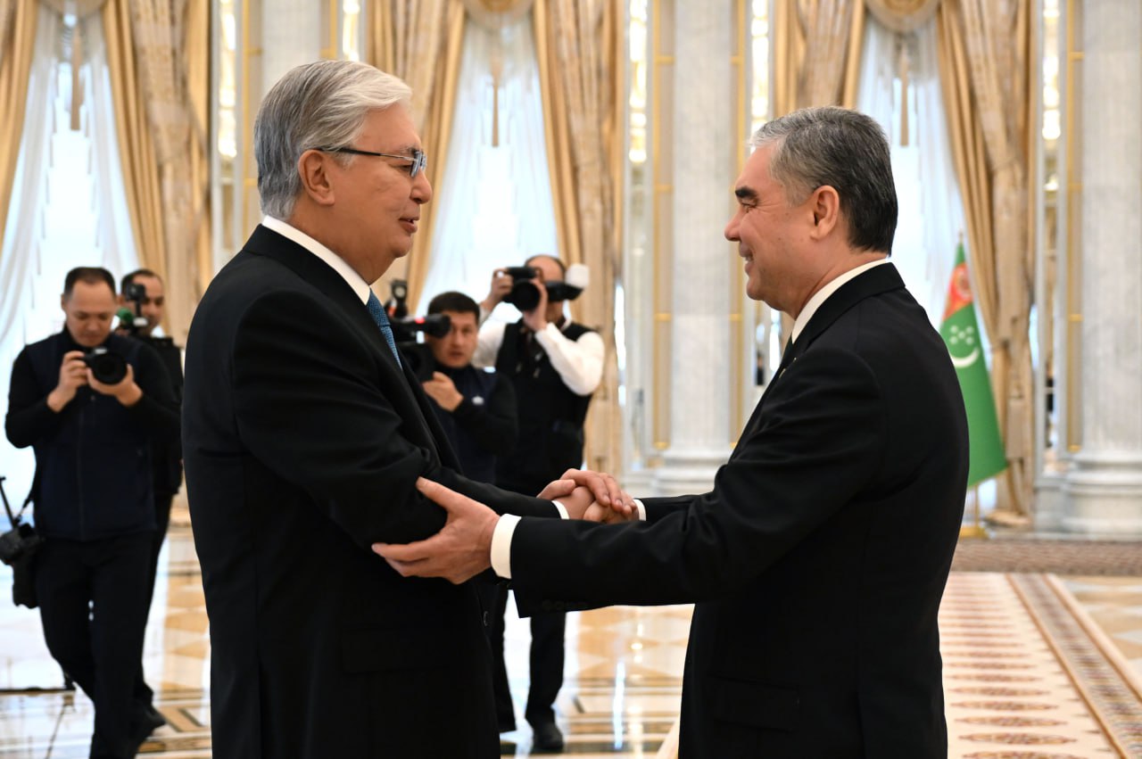 President of Kazakhstan arrives in Turkmenistan on official visit