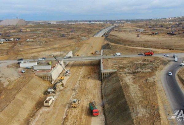 Azerbaijan airs local Boyukshor-Pirshagi highway construction progress (VIDEO/PHOTO)