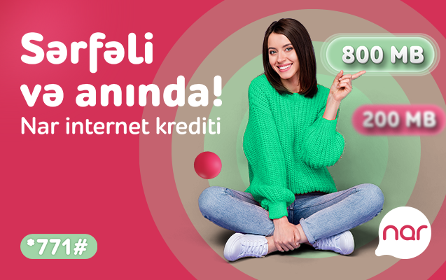 Data credit service via "InternetCredit" for Nar subscribers