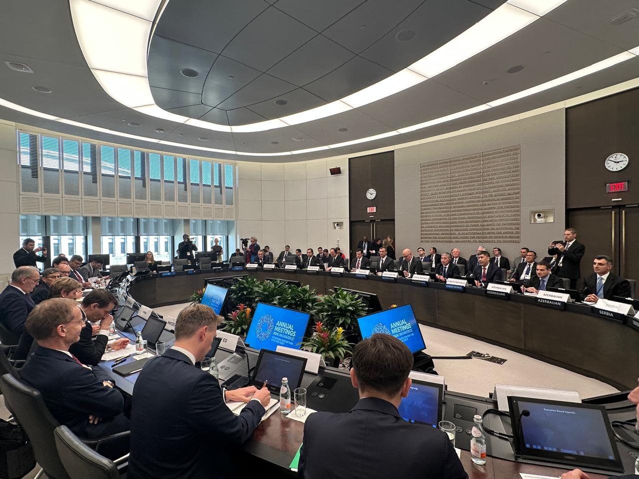 Azerbaijan's CBA delegation participates in WB, IMF electoral group meeting