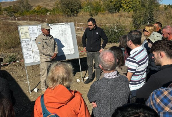 Group of foreign travelers observes mine clearance in Azerbaijan's Fuzuli (PHOTO/VIDEO)