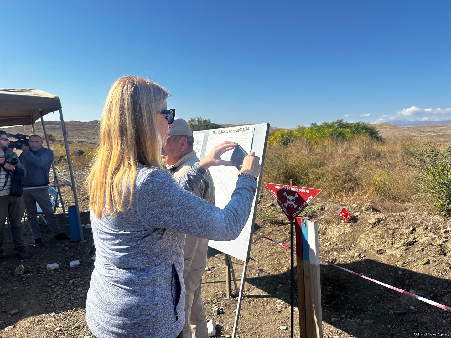 Group of foreign travelers observes mine clearance in Azerbaijan's Fuzuli (PHOTO/VIDEO)