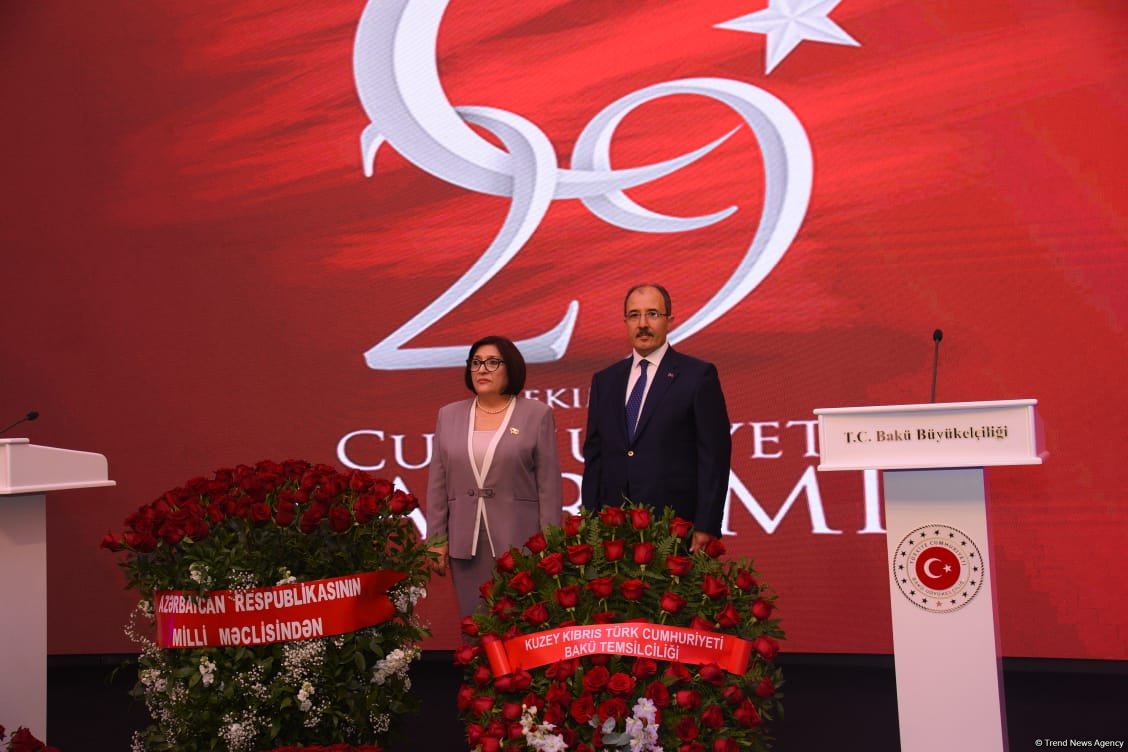 Azerbaijan's Baku celebrates Türkiye's Republic Day (PHOTO/VIDEO)