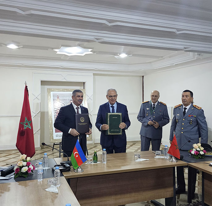 Azerbaijan inks military co-op agreement with Morocco (PHOTO)