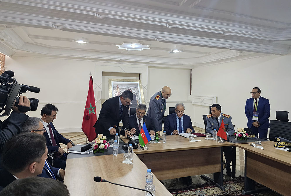 Azerbaijan inks military co-op agreement with Morocco (PHOTO)