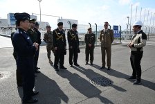 Military attachés visit Baku International Sea Trade Port in Azerbaijan (PHOTO)