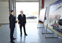 President Ilham Aliyev reviews operations of Zigh Electric Bus Depot (PHOTO/VIDEO)