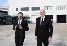 President Ilham Aliyev reviews operations of Zigh Electric Bus Depot (PHOTO/VIDEO)