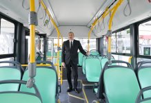 President Ilham Aliyev reviews operations of Zigh Electric Bus Depot (PHOTO/VIDEO)