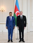 President Ilham Aliyev receives credentials of incoming ambassador of Democratic Republic of Congo to Azerbaijan
 (PHOTO/VIDEO)